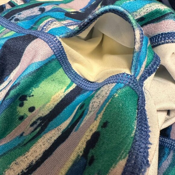 Lululemon Womens Blue Green Seven Wonders Wunder Under High Rise Legging 6 - Picture 10 of 11